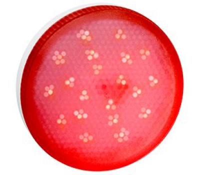 Ecola GX53   LED color  8,0W Tablet 220V Red Красный матовое стекло (композит) 28x74 Истра