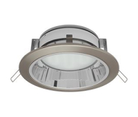 Встраиваемый потолочный точечный светильник-спот Экола GX70 H6Rс рефлектором. Сатин-Хром. Истра